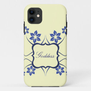 女神フローラiPhone 5 BTケース、青 iPhone 11 ケース