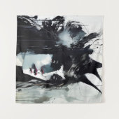 女神ブラックイ絵画ンク タペストリー (正面(横))