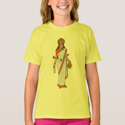 女神ブラフマチャリーニーTシャツ Tシャツ (正面)