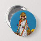 女神ブラフマチャリーニ ボタン 缶バッジ (正面&裏面)