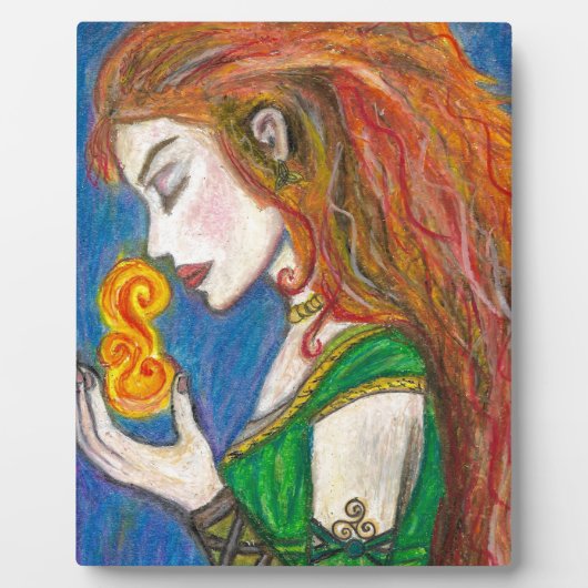 女神ブリジッド フォトプラーク (正面)