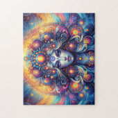 女神ヘッドコズミックヘアブルーアイズ9月 –  ジグソーパズル (縦)