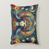 女神ヘッドフローターコイズヘア4月 –  アクセントクッション (正面(垂直))