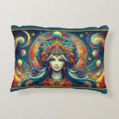 女神ヘッドフローターコイズヘア4月 –  アクセントクッション (裏面)