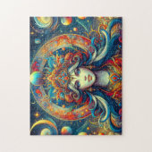 女神ヘッドフローターコイズヘア4月 – ジグソーパズル (縦)