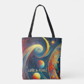 女神ヘッドフローターコイズヘア4月 – トートバッグ (裏面)