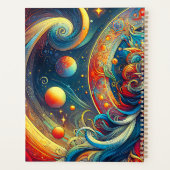 女神ヘッドフローターコイズヘア4月 –  プランナー手帳 (裏面)