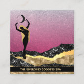 *～*女神ムーンバラブルーパステルグリッター  スクエア名刺 (正面)