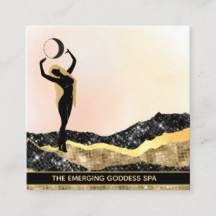 *～*女神ムーンピーチパステルグリッター  スクエア名刺