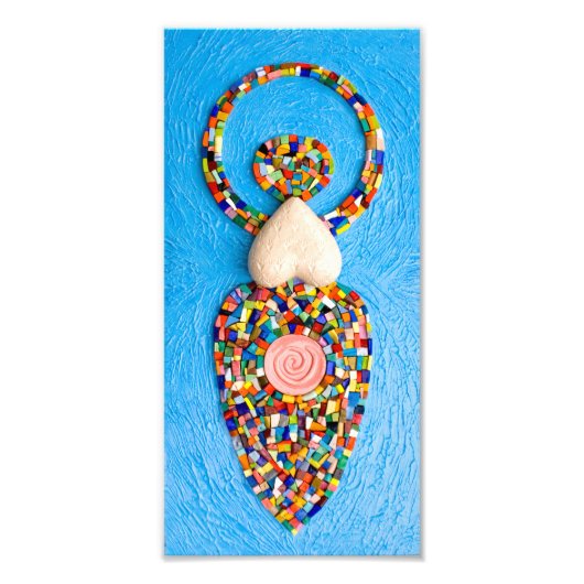 女神モザイク フォトプリント            (正面)