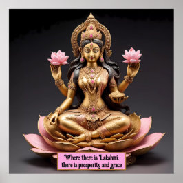 女神ラクシュミ：繁栄と豊かさのシンボル ポスター