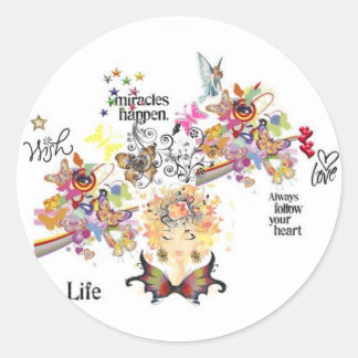 女神ラブステッカー ラウンドシール