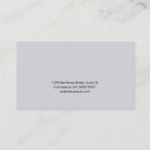 女神ルナブルーウォーターマーク 名刺 (裏面)