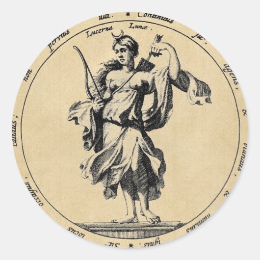 女神ルナムーン ラウンドシール (正面)