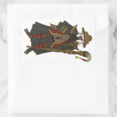 女神ヴァズネフ 長方形シール (バッグ)