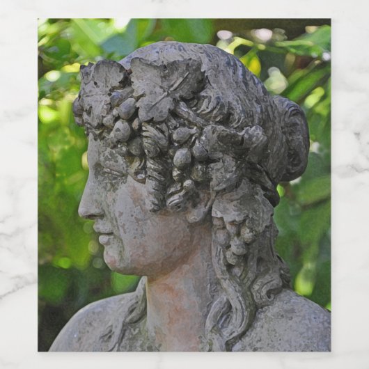 女神像（庭） ワインラベル (シングルラベル)