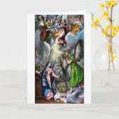 女神女福音、エル·グレコ、1597-1600 カード (黄色い花)