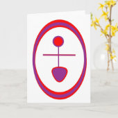 女神挨拶の0 (空白のな挨拶) カード (黄色い花)