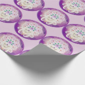 女神禅スピリチュアル瞑想紫 ラッピングペーパー (角)