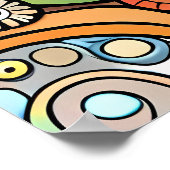 女神絵画創造者多様性海 ポスター (角)