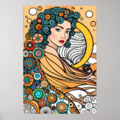 女神絵画創造者多様性海 ポスター (正面)