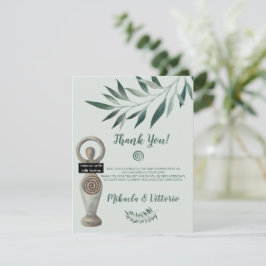 女神赤異教のちゃんシャワーサンキューカード サンキューカード