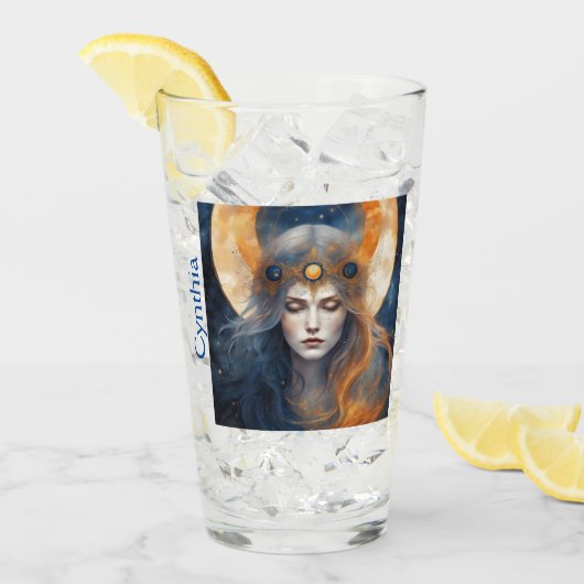 女神食太陽の2024カスタムメモメント タンブラーグラス (アイス正面)