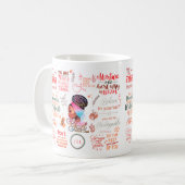 女神 |アやる気を起こさせるフリカ人女性 コーヒーマグカップ (正面左)