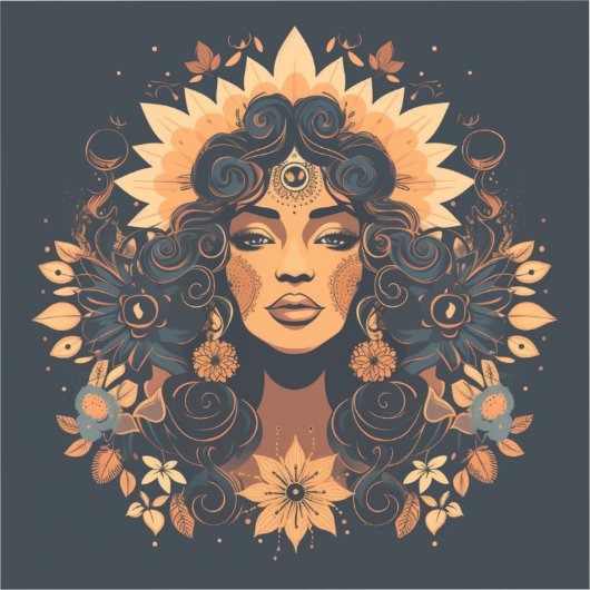 女神 シール (正面)