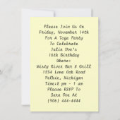 女神&ピーコックトガパーティの招待状 招待状 (裏面)