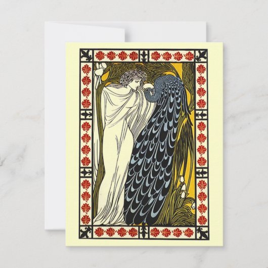 女神&ピーコックトガパーティの招待状 招待状 (正面)