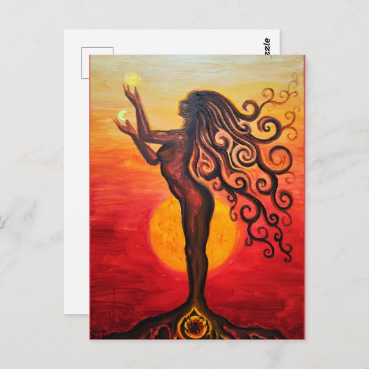 女神 ポストカード (正面/裏面)