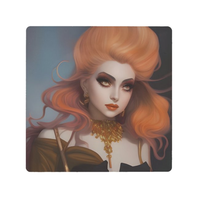 女神 メタルプリント (正面)