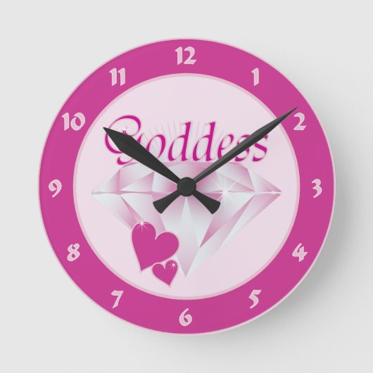 女神 ラウンド壁時計 (正面)