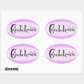 女神 楕円形シール (シート)