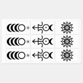 女神、神、寺のラベル ラベル (シート)