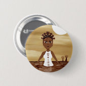 女神 缶バッジ (正面&裏面)