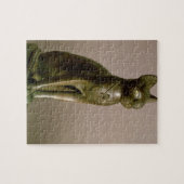 女神Bastetを表している猫の小像 ジグソーパズル (横)