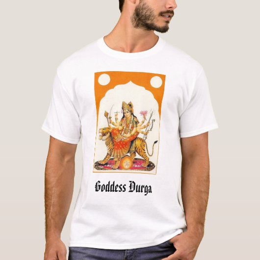 女神Durgaの女神Durga Tシャツ (正面)