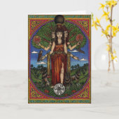 女神hecate (イメージとシンボル) 001 t、ギフト カード (黄色い花)