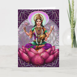 女神Lakshmi -幸運の挨拶状 カード