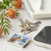 女神Sarasvati キーホルダー (側面)