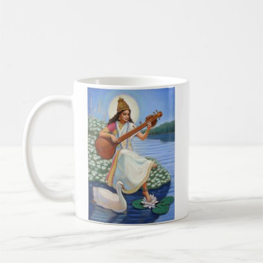 女神Sarasvati コーヒーマグカップ (左)