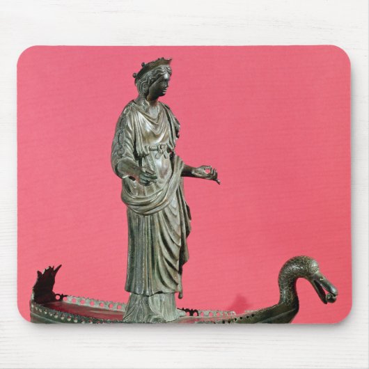 女神Sequanaの置物 マウスパッド (正面)