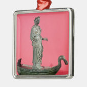 女神Sequanaの置物 メタルオーナメント (左)