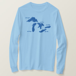 女素晴らし性の長袖シャツを湖 Tシャツ