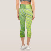 女素晴らし性の高い腰のカプリス カプリレギンス (裏面)