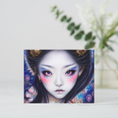 女素晴らし日本の子ゴシックファンタジー ポストカード (スタンド正面)