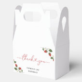 女素朴エレガントの子のベリーの最初の誕生日パーティー フェイバーボックス (オープン)