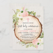 女素朴子初の聖地赤面ピンク 招待状 (正面/裏面)